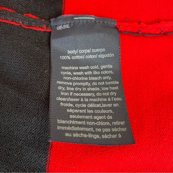 Tommy Hilfiger Ivy V Neck Red/Navy Striped Sweater Size M - Picture 7 of 8